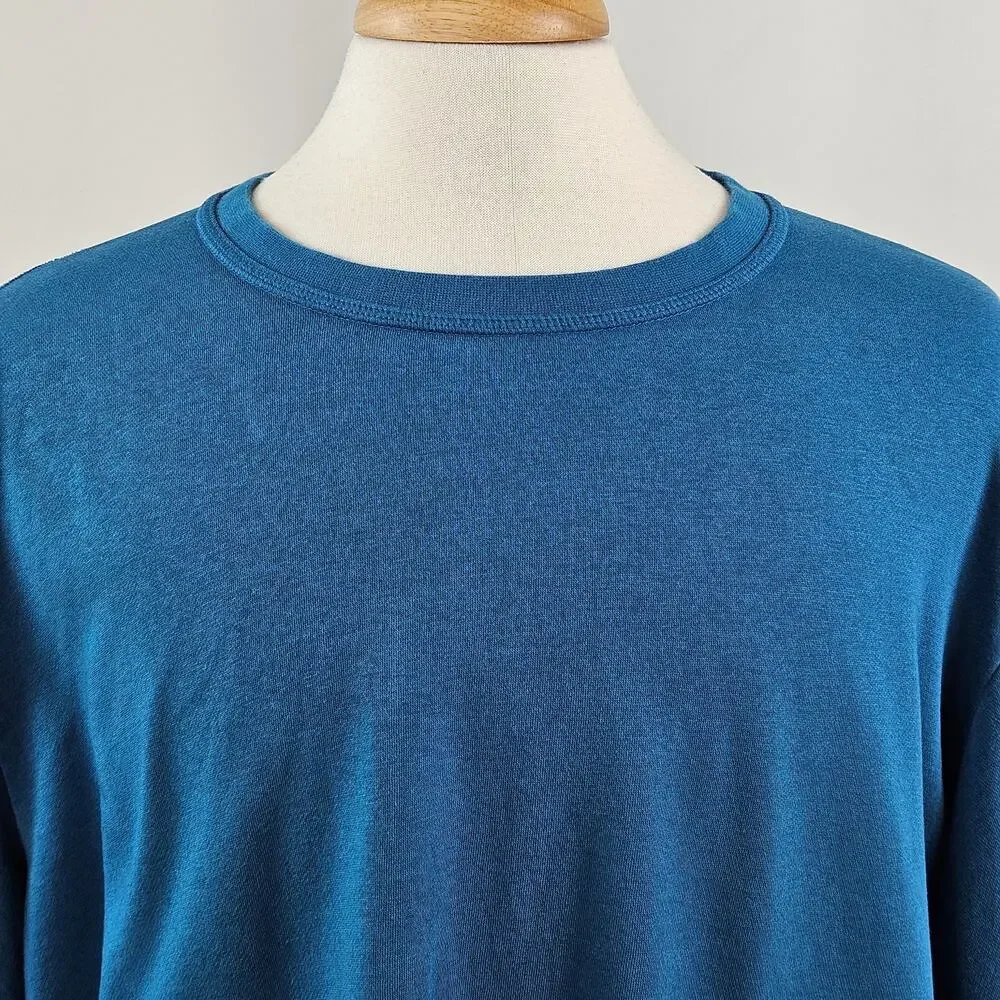 Nike Yoga Therma-Fit Teal Blue Pullover Activewear Sweatshirt | Men's XXL | FLAW